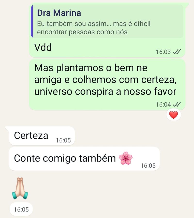 Mensagem de paciente
