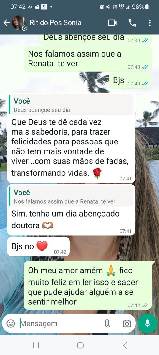 Mensagem de paciente