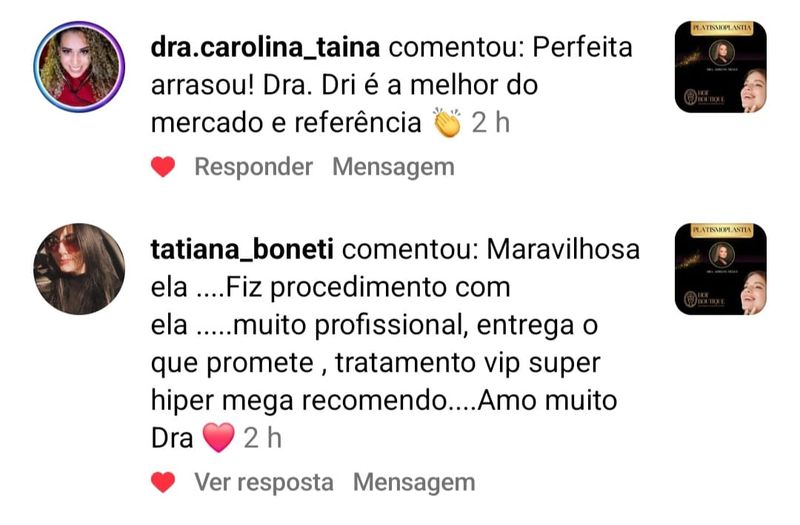 Mensagem de paciente
