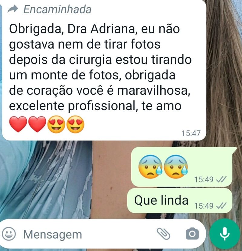 Mensagem de paciente