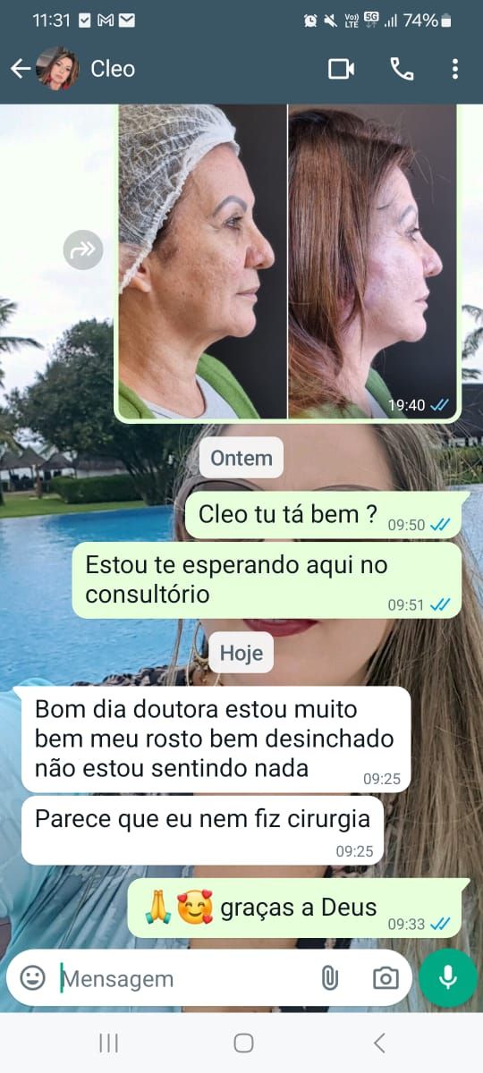 Mensagem de paciente
