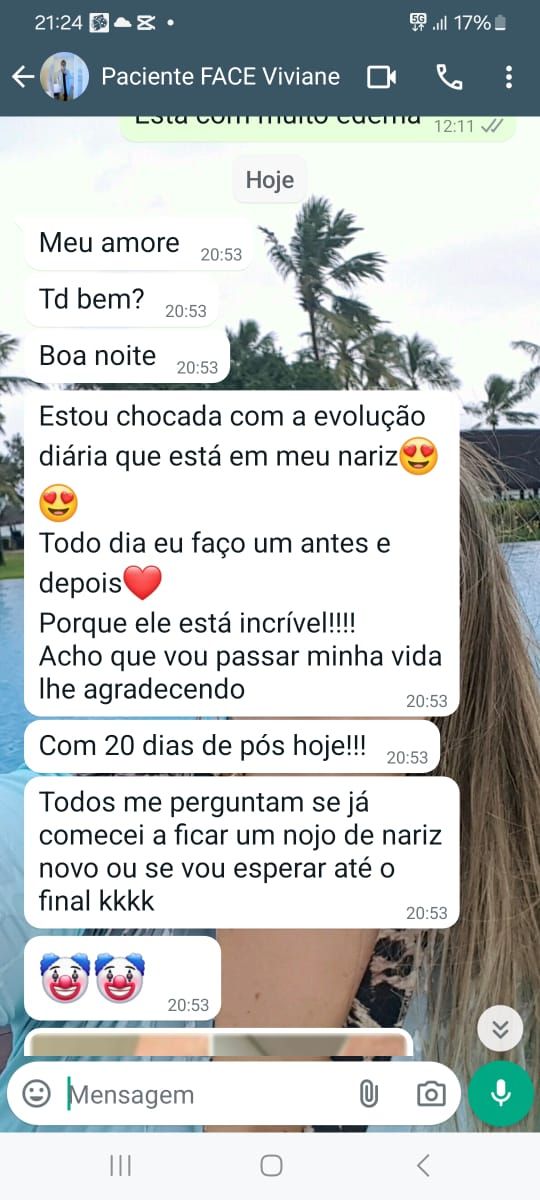 Mensagem de paciente
